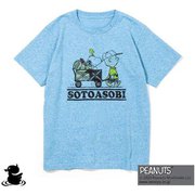 GO0101R SOTOASOBI SNOOPY S/S TEE H.BLUE L [Tシャツ Lサイズ]
