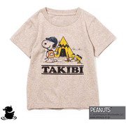 GO0102R TAKIBI SNOOPY S/S TEE H.MOCHA L [Tシャツ Lサイズ]