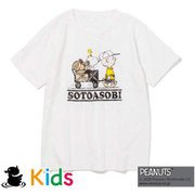 SOTOASOBI SNOOPY S/S TEE GOK0103R WHITE 120cm [アウトドア トップス キッズ]