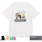 GOK0103R SOTOASOBI SNOOPY S/S TEE (KIDS) WHITE L [Tシャツ キッズ Lサイズ（140cm）]