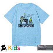 GOK0103R SOTOASOBI SNOOPY S/S TEE (KIDS) H.BLUE L [Tシャツ キッズ Lサイズ（140cm）]