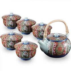 錦古伊万里 番茶器揃（籐ツル）