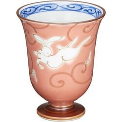 彩釉福うさぎ 姫グラス（ピンク）