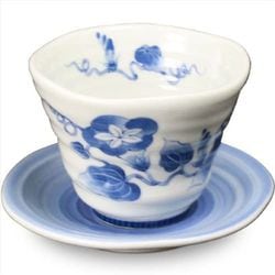 朝顔 いっぷく碗皿