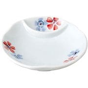 桜 仕切付丸小皿