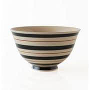 うずライン・ 茶碗（黒）