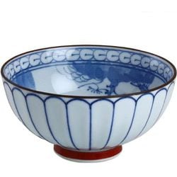 菊彫山水 茶碗（小）