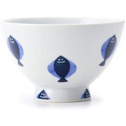フィッシュ 茶碗（大）青