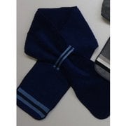 19-3 冷んやりシート付き 今治タオルマフラー ニットテープ 紺