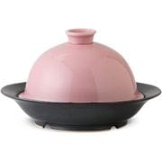 ピンク(皿:鉄砂)・ メタボ蒸すクック