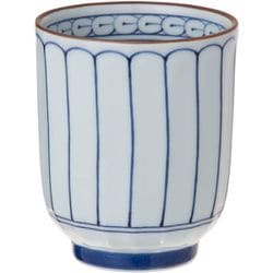菊彫山水 湯呑み（大）