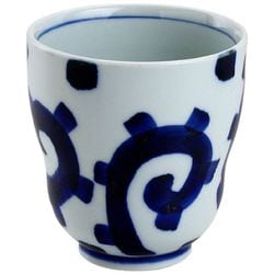 太唐草 湯呑み（青）