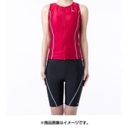 319-204 RD 13L 無地フルジップタンキニ水着（クイックジッパー）（めくれ防止）