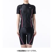 319-205 BRD 9M 半袖フルジップタンキニ水着（クイックジッパー）（めくれ防止） [水着 レディース]
