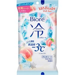 ボディシート ビオレ 冷シート ももせっけんの香り 保湿成分配合 20枚