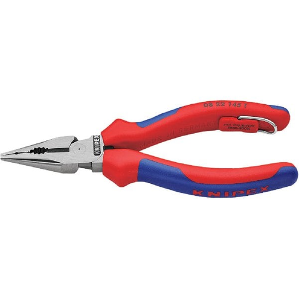 KNIPEX クニペックス0822-145TBK [ニードルノーズペンチ 落下防止 （BK）]