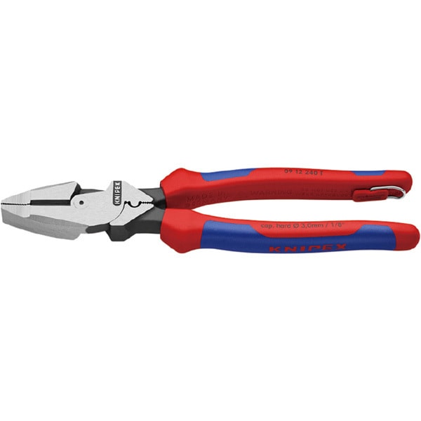 KNIPEX クニペックス0912-240TBK [架線工事用強力ペンチ（圧着付）]