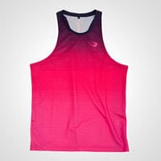 BM・DRY グラデーションプリント Yバックタンクトップ XL ピンク