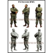EM35190 WWIIアメリカ陸軍兵士 検分を見守る伍長 [1/35スケール プラモデル]