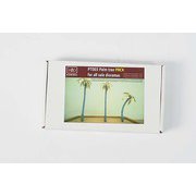 HADPT003 ヤシの木3本セット 12、19、21cm x 各1 エッチング付き [ジオラマ素材]