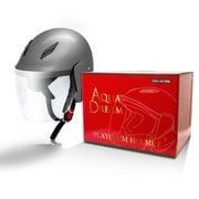オートバイ用ヘルメット フリーサイズ（57cm～60cm） スリークウォータータイプ ガンメタ AD-TQ100-GM