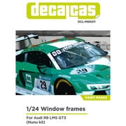 DCL-MSK011 アウディ R8 LMS GT3用 ウインドウペイントマスクシート プラッツ/NUNU用 [1/24スケール マスクシート]