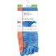 PDC5084 [Clear Beauty Active（クリアビューティ アクティブ） 【RUNNING】すべり止め付き 5本指 スニーカー丈 スポーツソックス 23-25cm スカイブルー]