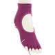JDC6029 [Clear Beauty Active（クリアビューティ アクティブ） 【YOGA】指先なし 5本指ソックス 甲あきタイプ ミドル丈 23-25cm パープル]