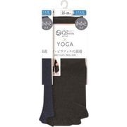 JDC6021 [Clear Beauty Active（クリアビューティ アクティブ） 【YOGA】指先なし 5本指ソックス かかとあきタイプ ミドル丈 23-25cm ブラック]