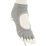 PDC6020 [Clear Beauty Active（クリアビューティ アクティブ） 【YOGA】指先なし 5本指ソックス 甲あきタイプ スニーカー丈 23-25cm 杢グレー]