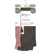 PDC6022 [Clear Beauty Active（クリアビューティ アクティブ） 【YOGA】指先なし 5本指ソックス かかとあきタイプ スニーカー丈 23-25cm チャコール]