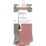 PDC6022 [Clear Beauty Active（クリアビューティ アクティブ） 【YOGA】指先なし 5本指ソックス かかとあきタイプ スニーカー丈 23-25cm ソフティピンク]