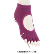 PDC6020 [Clear Beauty Active（クリアビューティ アクティブ） 【YOGA】指先なし 5本指ソックス 甲あきタイプ スニーカー丈 23-25cm パープル]