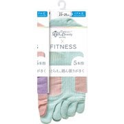 JDC5087 [Clear Beauty Active（クリアビューティ アクティブ） 【FITNESS】5本指 ミドル丈 スポーツソックス 23-25cm ミントグリーン]