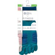 PDC5088 [Clear Beauty Active（クリアビューティ アクティブ） 【FITNESS】5本指 スニーカー丈 スポーツソックス 23-25cm パープル]