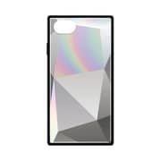 PG-20MGT12WH [iPhone SE（第2世代）/8/7/6s/6 4.7インチ用 ガラスハイブリッドケース ダイヤ ホワイト]