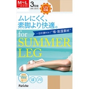 Pariche(パリシェ) 素脚より快適 ストッキング 3足組 M-L ヌーディベージュ SPBD23M