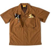 SUPPLEX CAMP SHIRT GSS-30 MD.BROWN Mサイズ [アウトドア シャツ メンズ]