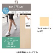THE LEG BAR CARE+ デオドラント ストッキング 1足 L-LL 433 ヌーディベージュ FP5051-LLL-433