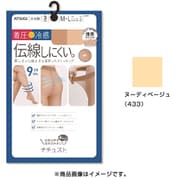 ナチュスト 引き締めて伝線しにくい summer 冷感 着圧 ストッキング 3足組 M-L 433 ヌーディベージュ FP10733P-ML-433