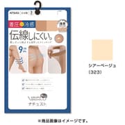 ナチュスト 引き締めて伝線しにくい summer 冷感 着圧 ストッキング 3足組 L-LL 323 シアーベージュ FP10733P-LLL-323