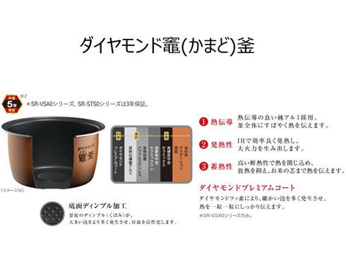 生活家電 炊飯器 ヨドバシ.com - パナソニック Panasonic SR-CVSX100-W [スチーム＆可変 