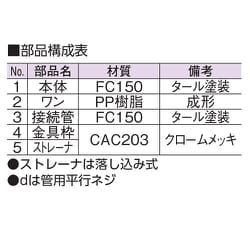 ヨドバシ.com - アウス D-5B 50 防水用床排水トラップ 通販【全品無料