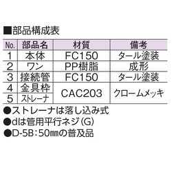 ヨドバシ.com - アウス D-5BS 防水用床排水トラップ・普及型 通販