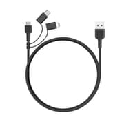 Impulse 3 in 1 USBケーブル Type-A to MicroUSB / Lightning 1.2m ブラック CB-BAL5-BK