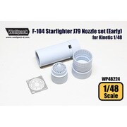 WOLWP48224 F-104スターファイター J79 エンジンノズルセット 前期型 1/48 キネティック用 [1/48スケール レジン製ディティールアップパーツ]