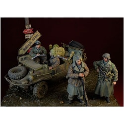 DD35162 WWII 独 武装SSビッグセット 前線待機 アルデンヌ1944 [1/35スケール レジン製ミリタリーフィギュア]
