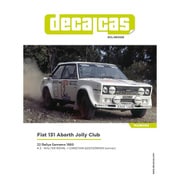 DCL-DEC026 フィアット131アバルト ジョリークラブ 1980 サンレモラリー デカールセット [1/24スケール カーモデル用デカール]