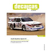 DCL-DEC020 アウディ・クワトロスポーツS1 1986 パイクスピーク・ヒルクライム デカールセット [1/24スケール カーモデル用デカール]