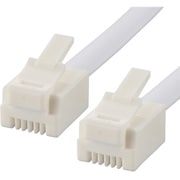 テレホンコード 標準タイプ ホワイト 3m TEL-C2604W